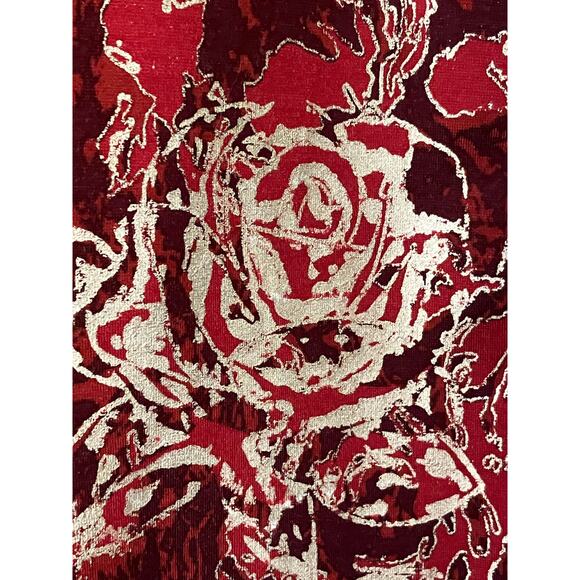 Soft Surroundings Pants Women’s Red Metallic Gold Spandex Stretch Size Small - Picture 5 of 7